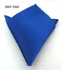 Eenvoudige soliderleur Hanky ​​zakdoek zakelijk pak vierkante zak zakdoek kerchief bruiloft bruidegom mode accessoires cadeau