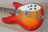 Guitare Custom Shop rick 12 cordes semi-creuse, 2 micros, rouge cerise, avec queue R, en stock, 2022