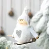 Décoration de Noël Nouvelle Boule En Peluche Poupée Pendentif Ski Bonhomme De Neige Petit Pendentif Arbre De Noël Suspendu Pendentif En Gros Europe Et Amérique