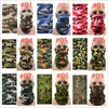 Hip Hop Seamless Bandana Face Maska Kamo Opaska Neckwarmer Ochrona Maski Outdoor Rishing Riding Cycling Scull Scarfs Maski