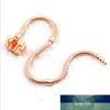 Verkauf Rose Gold Schlangenkette Armbänder Farbe Beibehaltung fit Europäischen Stil Perlen Großhandel China Fabrik