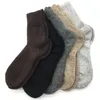 Chaussettes pour hommes 5 paires Lot Mode Laine épaisse Hommes Hiver Cachemire Respirant Colors269A