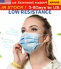 DHL amp; UPS entrega grátis! Fábrica de máscara descartável, 3 camadas de cinto respirável fivela de ouvido à prova de poeira, macho e fêmea máscara infantil