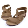 Summer Flat Heel Women Sandals Retro Roman Style Classic Casual Beach Open Toe Ladies Sandals1