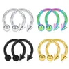 Mode Hufeisen Gefälschte Nase Ring C Clip BCR Septum Lip Piercing Falso Nase Ringe Hoop Für Frauen Augenbraue Nase Lip ringe Körper Schmuck