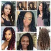24 Roots 18Iinch Prelooped Crochet Bomb Spring Hair Fluffy Synthetic Preed Passion Crochet Braids 1B Ombre Hair 3499069