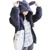 Moletom com capuz Kawaii Totoro Homens Mulheres Harajuku macio Plush Hoodies Plus Size Oversized Cosplay Jacket Brasão solto camisola 200922