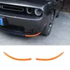 Turuncu Ön Tampon Dudak Kapağı Trim Styling Çerçeve Çerçeve Dodge Challenger Sxt 15+ Araba Dış Aksesuarlar Için