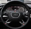 S line LOGO AUDI Decorative Auto stickers Badge Hub caps Steering wheel Emblem Sticker 18 X 10 mm279R