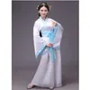 12colors 여자 무대 댄스 드레스 중국 전통 의상 새해 성인 탕 정장 성능 Hanfu 여성 청남 CX200818