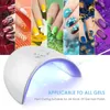 Secadoras de uñas 36W LED Nails Gelish Lámpara para todo tipo de 12 UV Secadora Art Nali Manicure Máquina de uso de la máquina conector USB