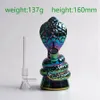 5.2 Inch Rainbow Color Cobra Pyrex Dikke Glazen Bong Filter Roken Buis Waterpijp Handgemaakte Handgemaakte Met Down Stam Handgreep Kom Waterpipe DHL