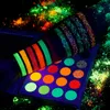 24 colori palette di ombretti paillettes opache bagliore luminoso ombretto pigmento fluorescente trucco cosmetici pigmento TSLM21365058
