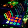 24 Farben Lidschatten-Palette Matte Pailletten Glow Bright Lidschatten Pigment Fluoreszierendes Make-up Kosmetik Pigment TSLM21365058