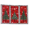 Tovagliette natalizie in tessuto resistente al calore Tovaglietta natalizia per decorazioni da cucina Tovaglietta natalizia con albero di alce