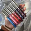 7st / set Handaiyan Matte för att glitter flytande läppstift långvarig magisk färg glänsande läppglans skimmer läppton set