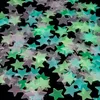 300pcs 3d estrelas brilham no escuro adesivos de parede luminosa adesivos de parede para crianças sala de bebê quarto decoração home lx3044