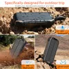 High Quality Popular IP66 waterproof solar Qi wireless power bank 26800mAh type-c Solar Phone Charger with 18 LEDs Flashlight for Phones