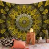 200150cm Indian Mandala Tapestry Wall Hanging Sandy Beach Throw Rug Filt Camping Tent Travel Madrass Bohemian Art Psychedelic2504570