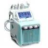 Hydra Facial Machine Microdermabrasie Machine Huidverzorging Gezichtsapparatuur BIO + RF + H2O2 + Ultrasuid + Koud Hamer + Scrubber 6 in 1 Handgrepen