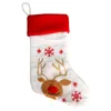 Julstrumpor Santa, Snögubbe, Reindeer Snowflake Xmas Karaktär Dekorationer Party Tillbehör Nyår godisväska JK2008XB