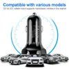 삼성 화웨이 샤오 미를위한 어댑터 충전 차량에 대한 품질 관리 3.0 빠른 자동차 충전기 급속 충전은 3.0 3 포트 빠른 충전기