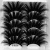 5 Paret 25mm 3D Mink Hair False Eyelashes Wispy Fluffy Natural Long Lashes Makeup Tools Full Soft Lashes Extension Tools 5 Sets8132863