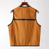 #8825 Autumn Jacket Multifunctional Waistcoat Tooling Pocket Vest Zipper All-match Waistcoats 5 Colors M-2XL