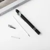 1pc Metal Multifunction Press Ballpoint Pens Aluminum Gift Pen Capacitance Handwriting Touch Screen Pen Custom LOGO With Box1