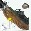 MARSON Uomo Scarpe antinfortunistiche in mesh traspirante Sneaker leggera da uomo Puntale in acciaio indistruttibile Stivali da lavoro morbidi anti-piercing Plus size 200916