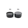 Empty Cosmetic Containers with Lids 3g Plastic Small Refillable Travel Bottle Leak Proof Round Black Jars for Slime Sample