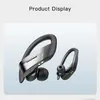 258 TWS Fashion Earhook Earbuds Headphone Headset 9D Surround Sound Sports Bluetooth Earphone With LED Display Charging Box