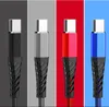 Micro USB Type-C кабели металлические рыбы Net плетены OD5.0 быстро зарядки кабель для зарядки для Samsung Android мобильного телефона зарядное устройство непрерывный