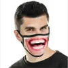 3D lustige menschliche Gesichtsmaske 12 Arten Mode drucken Spoof Expression staubdichter Baumwollmasken waschbare wiederverwendbare Maske