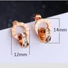 2020 Luxe Sieraden Designer Sieraden Sets Voor Vrouwen Rose Goud Kleur Dubbele Ringen Oorbellen Ketting Titanium Stalen Sets Fasion1977302