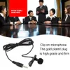 500pcs top quality Mini Lavalier Mic Tie Clip Microphones Smart Phone Recording PC Clip-on Lapel Support Speaking Singing Speech