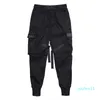 Marchwind merk hiphop jongen multi-pocket elastische taille ontwerp harem broek mannen streetwear punk casual broek jogger mannelijke dansende zwarte broek