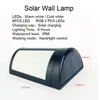 Luces de inundación solar 6 LED LIGHT con una linterna de iluminación de la pared de la lámpara de alimentación impermeable IP65 para el patio del patio de la cubierta y driv8205147