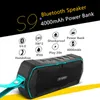 FreeShipping Bluetooth Speaker Открытый IP65 Водонепроницаемый Акустические системы Мини BT4.0 Wireless Stereo Сабвуфер с 4000mAh Power Bank