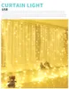 LED Gadget Noel Işıkları Dekorasyon Perde Dize USB Peri Işık Garland Ev Düğün Tatil Aydınlatma Dekor Uzaktan