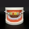 Iced Out Gold Grillz Teeth Dental Grills Colorful Simulation Diamond Fashion Fashion High Quality Hip Hop Bijoux