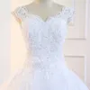 Vestidos De Noiva 2020 Luxus Ballkleid Perlen Hochzeit Kleid Lange Applique Prinzessin Brautkleid Sexy Backless Robe De Mariage