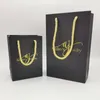 Custom designer paper bag with logo for jewelry customized shopping bag paper hangbag