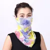 Masque facial écharpe en mousseline de soie pour femmes, mouchoir d'extérieur coupe-vent, demi-visage anti-poussière, masques pare-soleil de fête