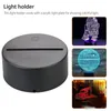 Vente de la lampe de lumière de nuit à LED 3D LED 3D Illusion Lights Night 7 couleurs Changée pour chambre Child Room Living Shop Cafe Offi4473743