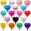 Balon pazarı 18 inç kalp şekli balon 50 adet/lot alüminyum folyo dekoratif balonlar düğün doğum günü parti dekorasyonları Sevgililer Günü malzemeleri
