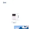 50pcs 5ml 6ml 7ml 10ml 14ml 알루미늄 캡이있는 투명 유리 병 1 3oz 에센셜 오일 사용을위한 작은 유리 소형 바이알 353v