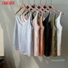 Vendita calda Donne Sexy con scollo a V Camis Top Candy Color Snowless Seyless Camicie Shirtless femminile di alta qualità Tops Abbigliamento Rock Short