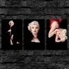 3 Panels Fashion Wall Art Star Portrait Oil Painting on Canvas Marilyn Poster & Prints Wall Picture Mural Modern Home Decor9825707