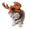 Kerst huisdier schattig rendier kostuum hoed voor kat en kleine hond74508786150137